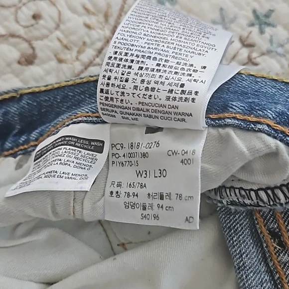 4X💠HP💠541 Levi's Original Paint Spot Jeans 31x30 - Picture 10 of 12